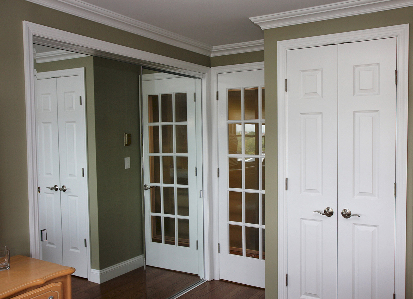 Interior door installation